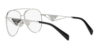 Prada PR 73ZS women Silver Pilot Sunglasses