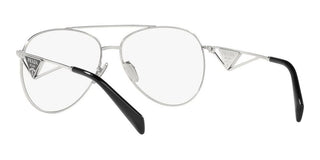 Prada PR 73ZS women Silver Pilot Sunglasses