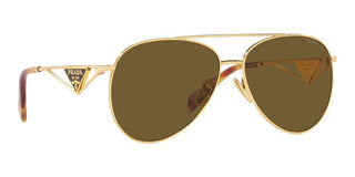 Prada PR 73ZS women Gold Pilot Sunglasses