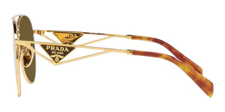 Prada PR 73ZS women Gold Pilot Sunglasses