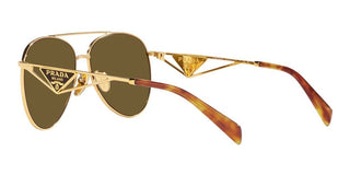 Prada PR 73ZS women Gold Pilot Sunglasses