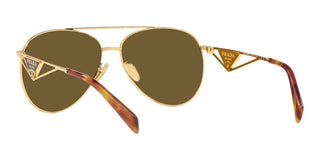 Prada PR 73ZS women Gold Pilot Sunglasses