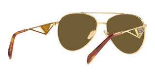 Prada PR 73ZS women Gold Pilot Sunglasses