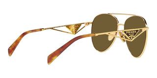 Prada PR 73ZS women Gold Pilot Sunglasses