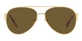 Prada PR 73ZS women Gold Pilot Sunglasses