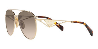 Prada PR 73ZS women Gold Pilot Sunglasses