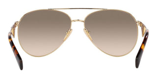 Prada PR 73ZS women Gold Pilot Sunglasses