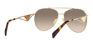 Prada PR 73ZS women Gold Pilot Sunglasses