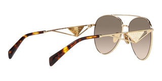 Prada PR 73ZS women Gold Pilot Sunglasses