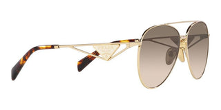 Prada PR 73ZS women Gold Pilot Sunglasses