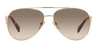 Prada PR 73ZS women Gold Pilot Sunglasses