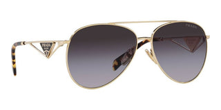 Prada PR 73ZS women Gold Pilot Sunglasses