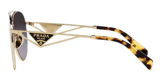 Prada PR 73ZS women Gold Pilot Sunglasses