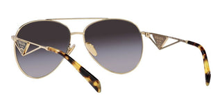 Prada PR 73ZS women Gold Pilot Sunglasses