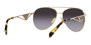 Prada PR 73ZS women Gold Pilot Sunglasses