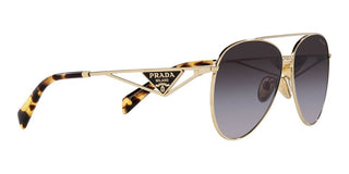 Prada PR 73ZS women Gold Pilot Sunglasses