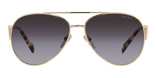 Prada PR 73ZS women Gold Pilot Sunglasses