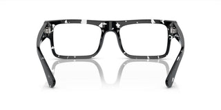 Prada PR A01V men Havana Geometric Eyeglasses