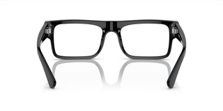 Prada PR A01V men Black Geometric Eyeglasses