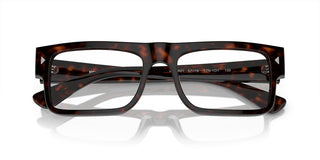 Prada PR A01V men Havana Geometric Eyeglasses