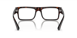 Prada PR A01V men Havana Geometric Eyeglasses