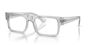 Prada PR A01V men Grey Geometric Eyeglasses