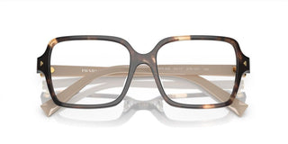 Prada PR A02V women Havana Geometric Eyeglasses