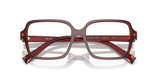 Prada PR A02V women Red Geometric Eyeglasses