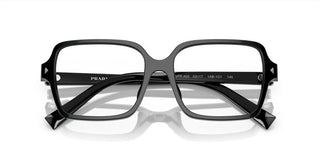 Prada PR A02V women Black Geometric Eyeglasses