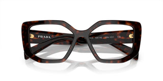 Prada PR A04V women Havana Geometric Eyeglasses