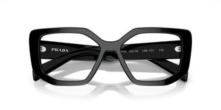 Prada PR A04V women Black Geometric Eyeglasses