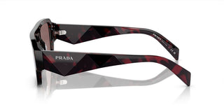 Prada PR A05S men Brown Geometric Sunglasses