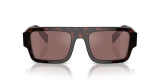 Prada PR A05S men Brown Geometric Sunglasses