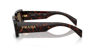 Prada PR A07S women Brown Geometric Sunglasses