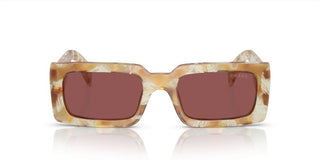 Prada PR A07S women Brown Geometric Sunglasses