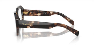 Prada PR A07V women Havana Geometric Eyeglasses