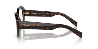 Prada PR A07V women Havana Geometric Eyeglasses