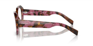 Prada PR A07V women Havana Geometric Eyeglasses