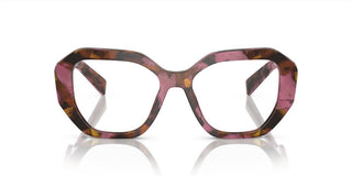 Prada PR A07V women Havana Geometric Eyeglasses