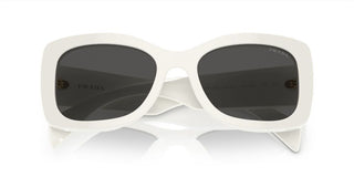 Prada PR A08S women White Geometric Sunglasses