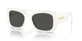 Prada PR A08S women White Geometric Sunglasses