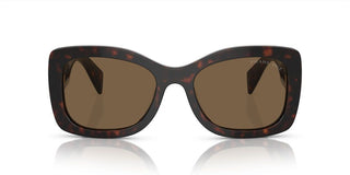 Prada PR A08S women Brown Geometric Sunglasses