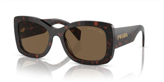 Prada PR A08S women Brown Geometric Sunglasses