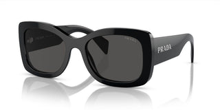 Prada PR A08S women Black Geometric Sunglasses