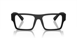 Prada PR A08V men Black Geometric Eyeglasses