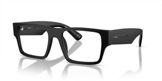 Prada PR A08V men Black Geometric Eyeglasses