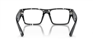 Prada PR A08V men Havana Geometric Eyeglasses