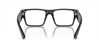 Prada PR A08V men Black Geometric Eyeglasses