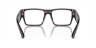 Prada PR A08V men Havana Geometric Eyeglasses