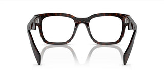 Prada PR A10V men Havana Squared Eyeglasses